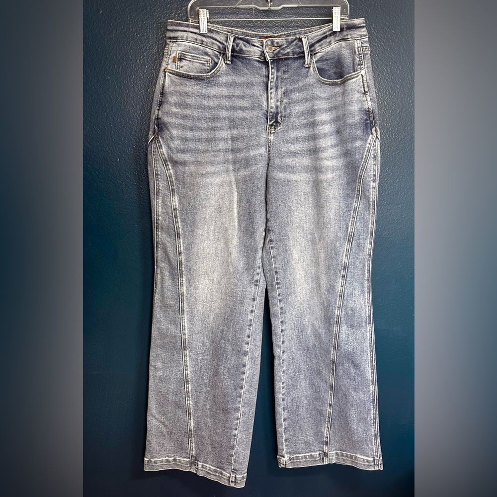 Judy Blue Women's Washed retro wide Leg Jeans